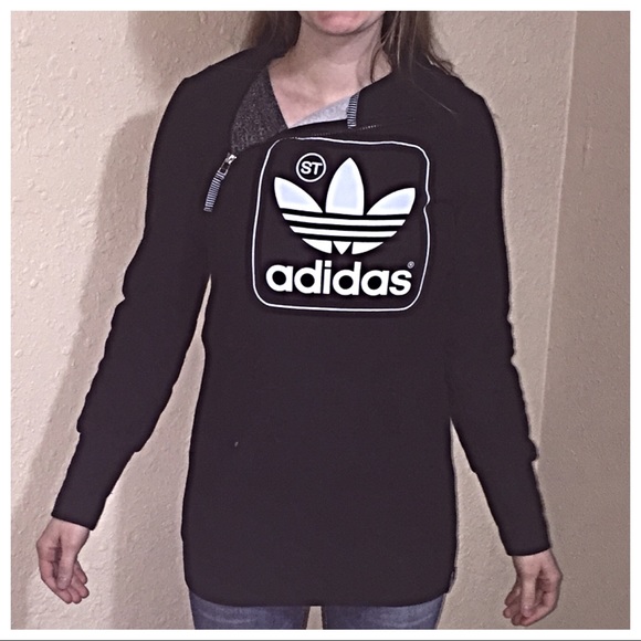 adidas long sweatshirt dress